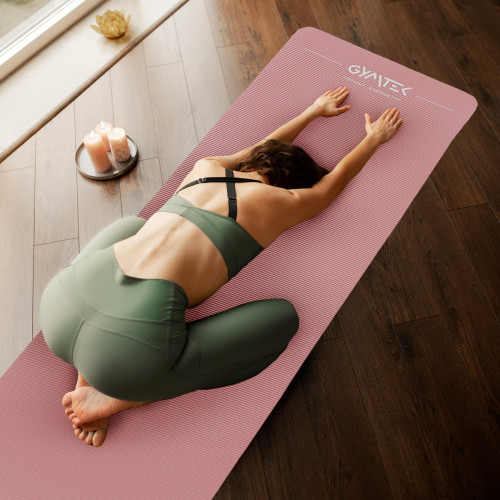 Коврик для фитнеса  Queenfit NBR 1,5 см pink - фото №5